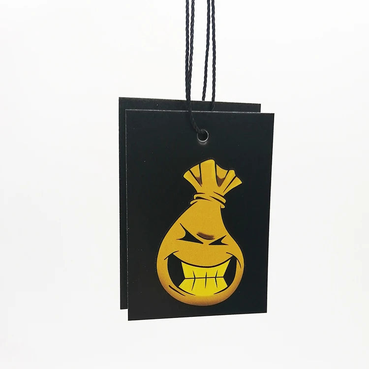 Vintage Double Sided Swings Luxury Price Tag Custom Hang Garment Clothing Tags Clothing Hang Tags Blank With Cotton String Paper