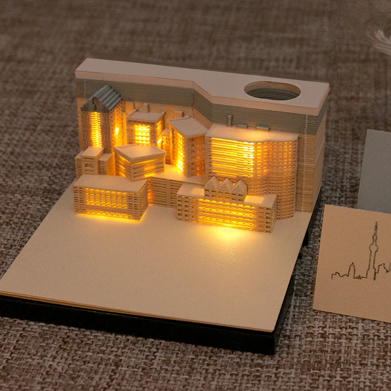 Customized Creative Design 3D Meno Note Pad with Low Price