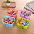 30 Pcs Small Clothespin Clips with Strong Windproof Clips