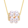 Hot Sale 18K Gold Plated Luxury Pearl Pendant Natural Freshwater Pearl Necklace Jewelry
