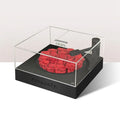 Luxury square clear Acrylic Bo Rose Box with Phonograph for Valentine's Day Birthday Party Gift Box