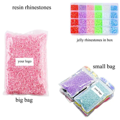 0.01 Paper Bag Yantuo Non Hot Fix Rhinestones Free Samples USD Glass or U Design Logo Glass Rhinestones Bulk Wholesale 1 Bag