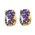 C7875 Abiding Shield 3 Years Long Lasting Two-Tone Plating Jewelry Wholesale China Gold Plated Women Earrings