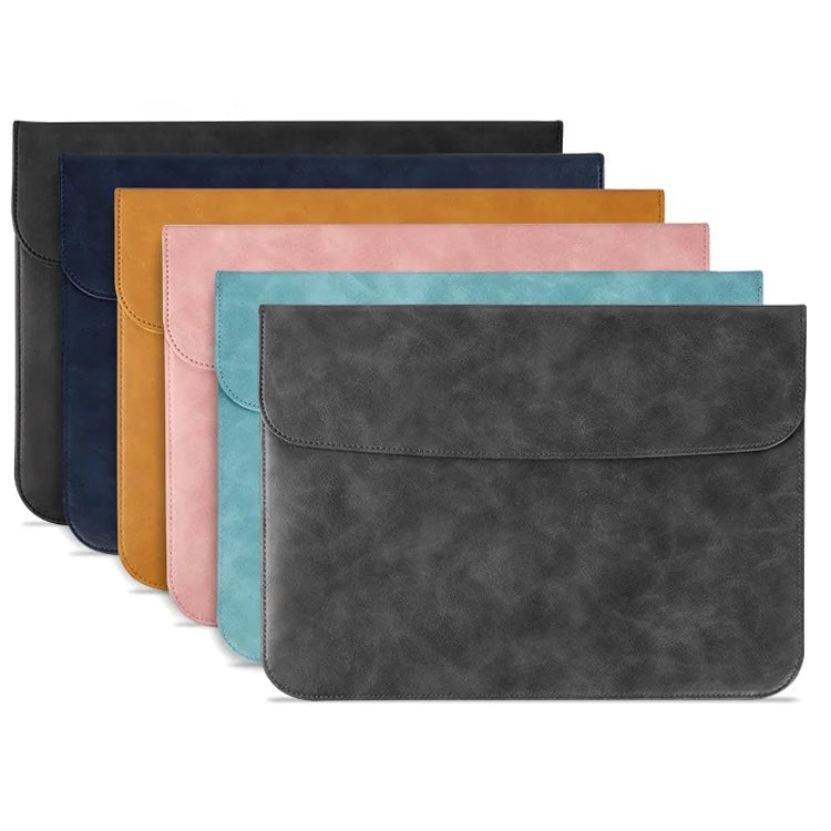 Custom Women Men Slim Travel Tablet Protection Cover Waterproof PU Laptop Case