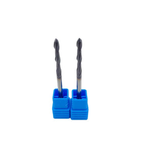 Small Diam 3mm 90 Degree Chamfer Drilling Hole Cutter 2 Flute Solid Carbide Milling and Drilling Hole for Dental Drill Tools