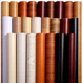 ORON Self Adhesive Peel and Stick 3D Teak Wood Design Wood Effect Wallpaper Furniture Cabinet Renovation Stickers Home Decor