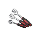 24 Teeth Telescopic Ratchet Wrench 1/4\" 3/8\" 1/2\" Sizes Extending Socket Spanner Plate Ratchet Handle Bicycle Repair OEM
