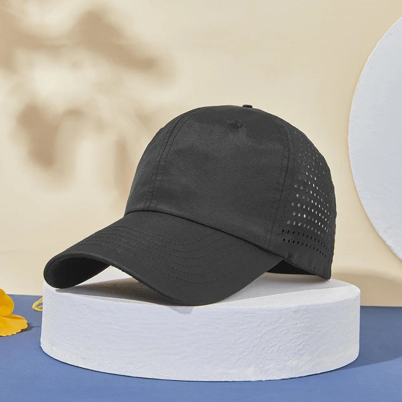 Wholesale Summer Polyester Quick Dry Dry Fit Knit Bucket Sports Outdoor Performance Baseball Hat for Men