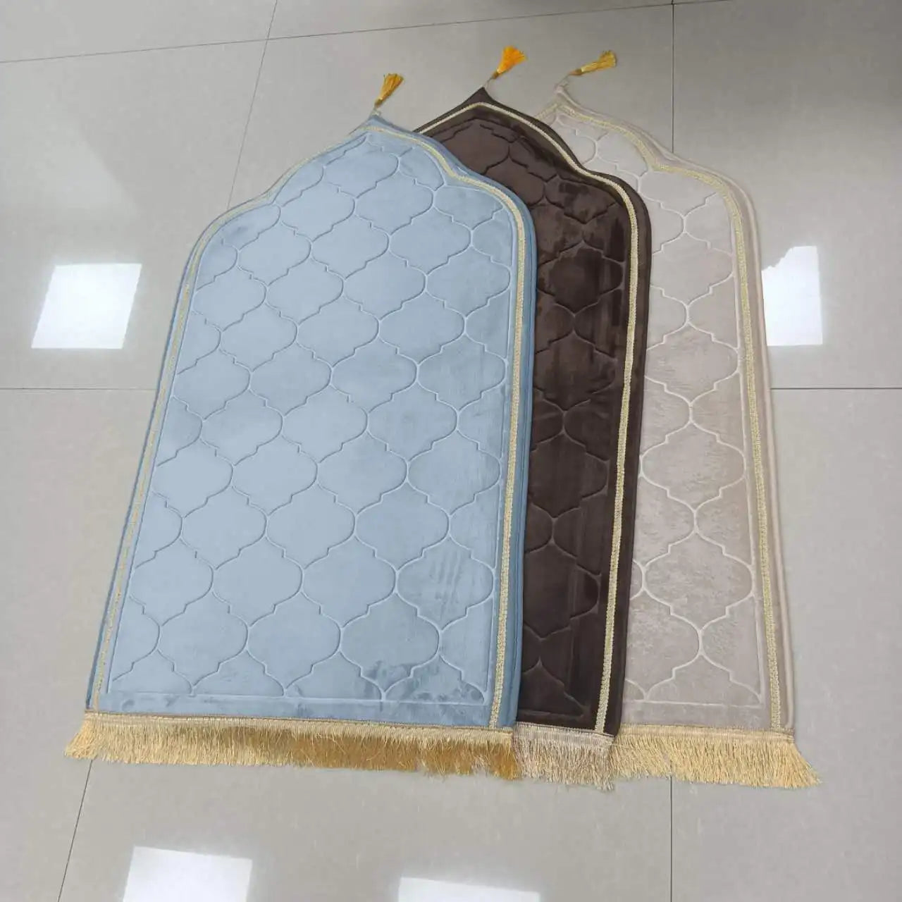 Thick Prayer Rug Cost Effective Custom Foldable Portable Prayer Mat Islamic Muslim Soft Gift Set Kids Prayer Mat