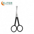Eliter Hot Sell in Stock Black Rubberized Soft Touch Curved Scissors Crafts Brow Scissors Beauty Scissors Stainless Steel