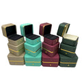 Wholesale Custom Jewelry Packaging Box with logo Pu High-end Diamond Ring Box Necklace Box