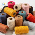 Wholesale 3mm-20mm 100% Eco-friendly Waxed Colored Cotton Macrame Cord High Tenacity