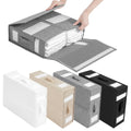 Sheet Set Storage Box Organizer Fabric Folding Window Zipper Blanket Organizer Box Wardrobe Bed Clothes Storage Bag