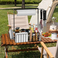 Outdoor Kitchen Rack Metal BBQ Grill Caddy Hook Type Installation Condiment Utensil Barbecue Accessories for Outdoor Cooking