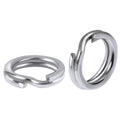 100pcs Stainless Steel Flattened Double Circle 5/6/7/8/9mm Lure Lure Connection Loop Sub-fishing Gadget Artificial Lure Ring