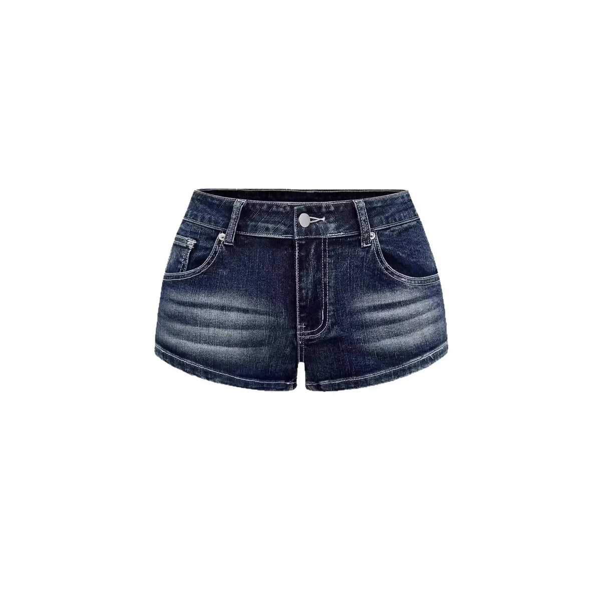 2026 Autumn High Street Sexy Sweet Spicy Style Hot Pants Printed Straight Denim Shorts Women Casual Sexy Mid Waist Denim Shorts MegaBDM