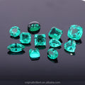 Square Shape  Hydrothermal Emerald Princess Cut Loose Gemstone Green Colombian Color Lab Emerald