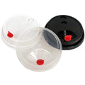 RTS 90mm Disposable PP PS Plastic Cup Lid Takeaway Packaging Leak-proof PP Lid Coffee Cup Hot Drink Plastic Lids