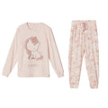 Appliqued Coral Fleece Unicorn Pajamas Set for Women Autumn/Winter Thick and Fluffy Pink Cute Home Wear Women
