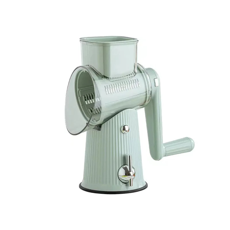 5 in 1 Rotary Multifunction Grater Slicer With Storage Box Stormvegetable Cheese Potato Cabbage Manual Vegetable Chopper