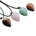 Huiying Hot Selling water drop shape Pendant Necklace Natural Healing Gemstone Pendant Jewelry