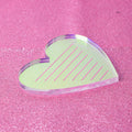 New Rainbow Butterfly Heart Shape Acrylic High Quality Eyelash Palette Tile Magnet-Attached Lash Plate OEM/ODM Available Tools