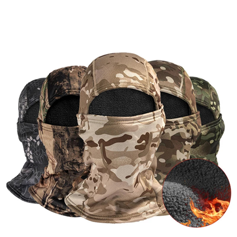 Sturdyarmor Winter Custom Logo Black Camouflage Outdoor Warm Wool Elastic Breathable Mask Tactical Ski Thermal Fleece Balaclava