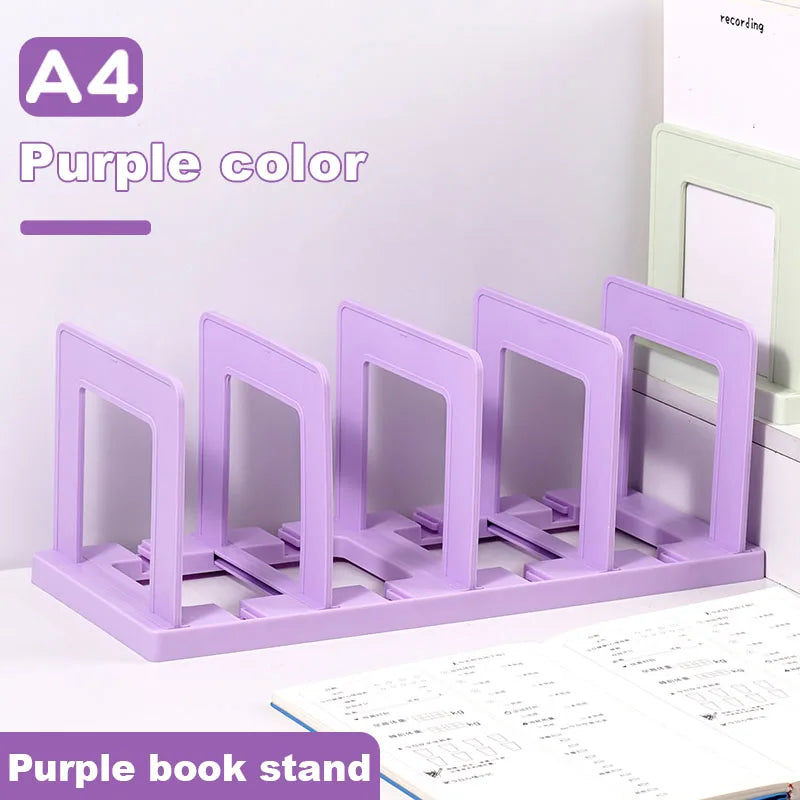 Clipboard 2025 Minimalist Compact Desktop OrganizerStudent Desktop Book Rack Plastic Folder