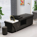 Salon Shampoo Station Sink and Bed Spa Head Water Therapy Hotel Scalp Bowl Lay Down Hydrotherapy Massage Basin Kisen Grey Chair
