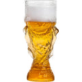Classic Transparent Crystal Beer Stein Mugs-Modern Design for Parties & Home Use