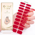 Wholesale Custom Logo UV Gel Nail Stickers Lamp Solid Color Self-Adhesive Nail Wraps with Low MOQ