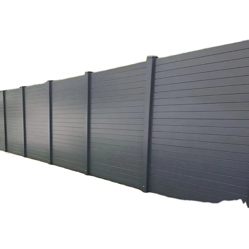 Modern Aluminum Privacy Fence Panels Horizontal Slat Design for Outdoor Garden & Yard Durable Metal Modular Panels