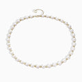 Wholesale 6mm Baroque Pearl Necklace 925 Sterling Silver Women Necklace Pearl Jewelry Fresh Water Pearl Bead Chain