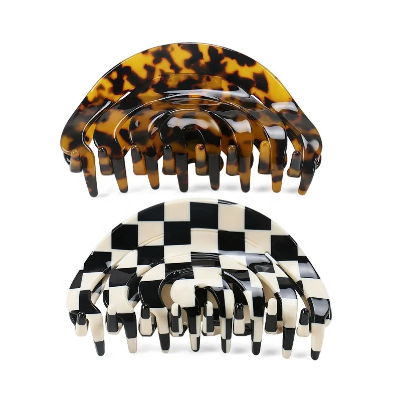 Hollowed Out Design Hair Claw Clip Cellulose Acetate Hair Claw Clip Hot Non Slip Shower Clip