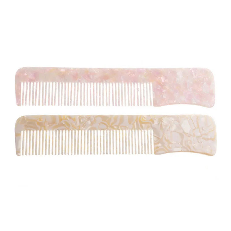 MiDairy 4mm Thickness Custom logo Color Design Acetate Combs for Women Girls with Wide Tooth
