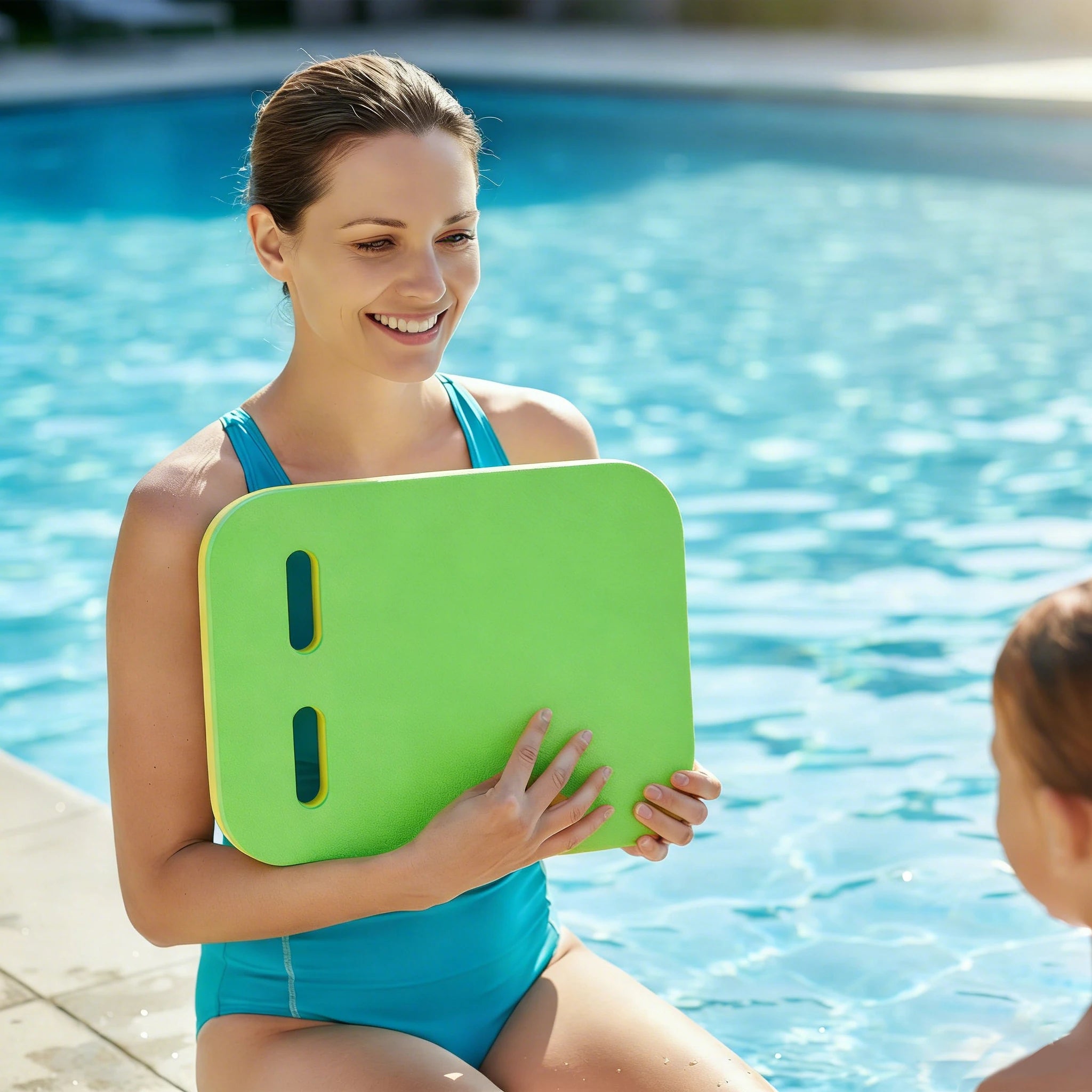 Kangsong High Density EVA Lightweight & Durable Swimming Kickboard U Shape Floating Board for Kids Beginners Great Training Aid