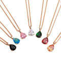 Fashion Jewelry Made in China Rhinestone Pendant Necklace Gold Necklace 18k for Woman