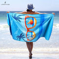 2024 New Design Manufacture Custom Design Double Side Print Quick Dry Microfiber Beach Towel Summer Sand Free  Towel with logo