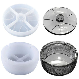 Creative Tire Shape Ashtray Silicone Mold for DIY Epoxy Resin Mold Circular Storage Box Mold Table Decoration Handmade Crafts