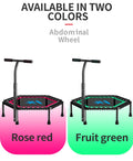 Professional Mini Hexagonal Multicolor Elastic Trampoline Outdoor Fitness Jumping Bed Without Enclosure with Handrail for Kids
