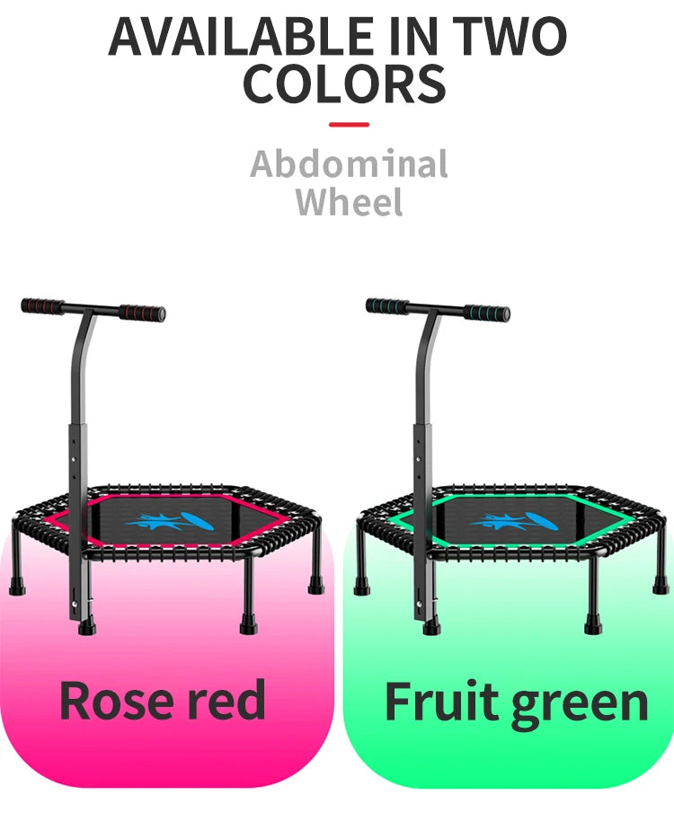 Professional Mini Hexagonal Multicolor Elastic Trampoline Indoor/Outdoor Fitness Jumping Bed Without Enclosure Handrail Kids MegaBDM