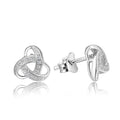 925 Sterling Silver Classic Stud Earrings Rhodium Special Sublimation Jewelry for Engagement Wedding Anniversary Party Gift