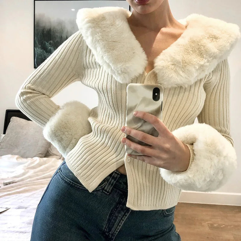 2021 New Autumn and Winter Style Long Sleeve Sweater Cardigan Sweater Coat Solid Color Sweater