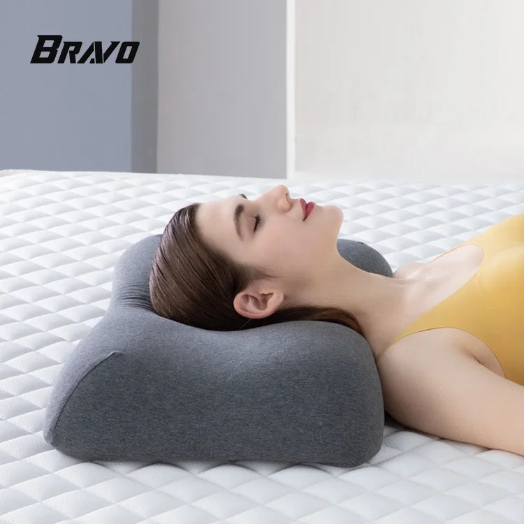 New Soft Bamboo Charcoal Memory Foam Pillow Neck Support Cervical Pillow for Sleeping