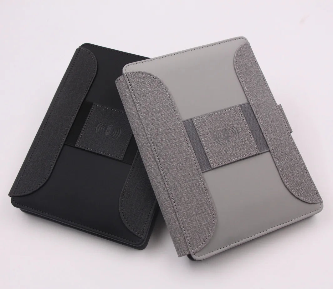 2026 New Product Ideas Unique Wholesales Customizable Notebook Power Bank with Wireless Charger for Businessmen Women Trade Gift
