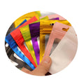 Colorful Matte Ziplock Bag Cosmetic Packaging Self Sealing Gift Bag Clear Holographic Jewelry Zipper Bags