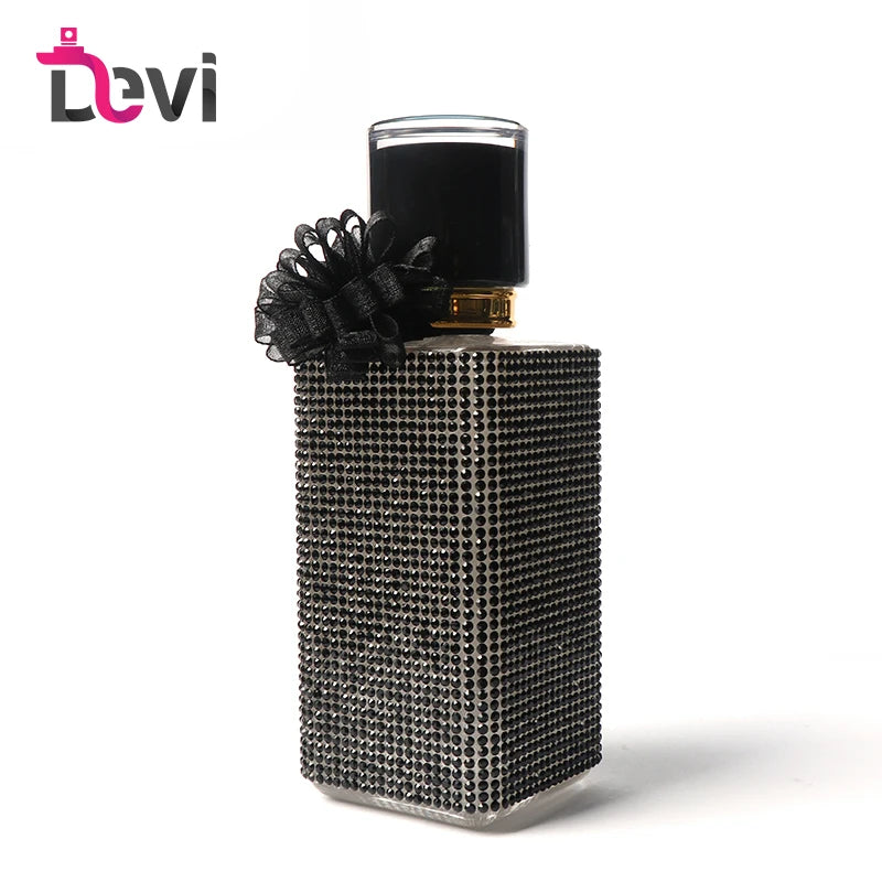 2021 High Grade Perfume Glass square Luxury Bottle OEM Empty Female Flower Perfume Bottles Customized Bottle