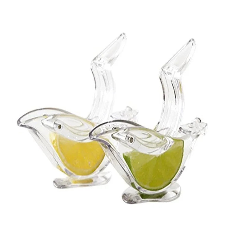 Hot Selling Plastic Acrylic Crystal Boat Shape  Juicer Press Lemon Squeezer Transparent Orange Clip Home Kitchen Bar Gadget