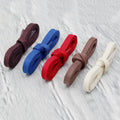 Coolstring 8mm Waxed Dress Leather Shoe Laces Flat Cotton Waterproof Casual Unisex Shoelaces Boots Strings Blue Red White Custom