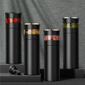 450ml Stainless Steel Thermos Cup Flower Tea Separation Cup Portable Insulated Cup with Temperature Display